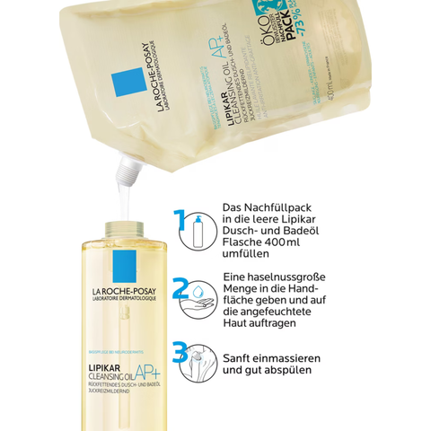 LA ROCHE POSAY Lipikar Duschöl AP+ Nachfüllpackung 400ml