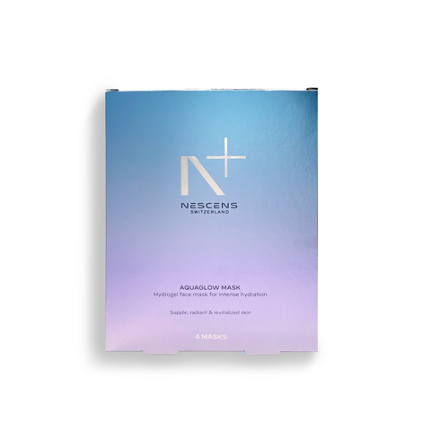 Nescens AquaGlow Mask - Set mit 4 Masken